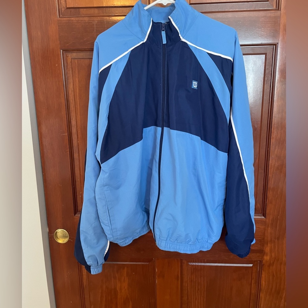 Vintage Blue Wilson Mens Wind-Breaker